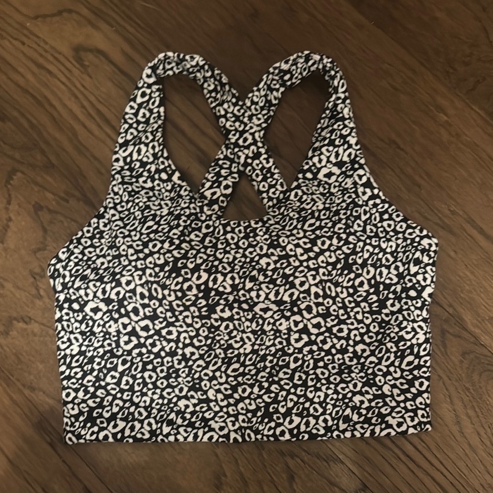 Open Back Leopard Print Athletic Yank